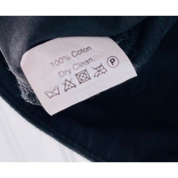 J.Crew Womens Navy Pencil Skirt 12 Cotton Back Zipper Closure - Picture 4 of 5